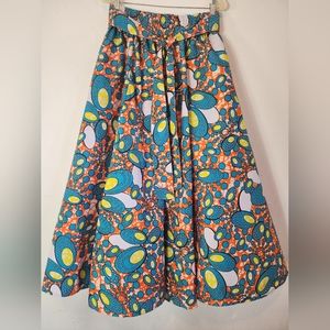 Circle Skirt/flare style Caribbean, African, Spanish culture Dress One Size Fits